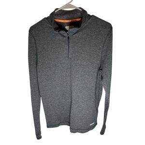 OmniWool Men's Gray 1/4 Zip Pullover Base Layer Shirt Size M